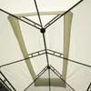Close-up view of the internal structure of a white and beige gazebo roof. Produktbild-Vorschau