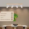ZMH Spot de plafond 4 flammes en bois Plafonnier Blanc GU10 Voir les images du produit 5