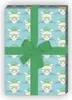 Cooles Katzen Geschenkpapier mit Hippster Krone und Brille Produktbild-Vorschau 1
