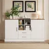 Abrihome Küchenschrank Sideboard-140x40x79.5cm mit 2 Türen Produktbild-Vorschau 1
