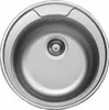 Rundes Einbauspülbecken aus Stahl mit Einzelbecken 49x17cm Produktbild-Vorschau 6