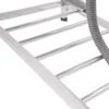 A close-up view of a stainless steel kitchen sink with a gray hose attached. Podgląd zdjęcia produktu