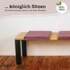 Sitzkissen / Klemmkissen Samt SORRISO mit 1 Leiste weich Produktbild-Vorschau 4