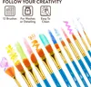 Professionelles Pinselset 12 Stück für Acryl, Aquarell und Produktbild-Vorschau 4