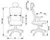 Ergonomischer Bürodrehstuhl HG-0004F, Nylonbasis, Produktbild-Vorschau 7