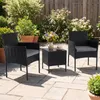 COSTWAY Polyrattan Gartenmöbel Set, 3-tlg. Balkonmöbel mit Produktbild-Vorschau 2