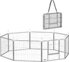 PawHut Welpenauslauf 60 cm Hoch, 8-TLG Hundelaufstall Produktbild-Vorschau 1
