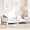vidaXL Ausziehbares Tagesbett Weiß 203,5 x 184 x 56,5 cm Produktbild-Vorschau 2