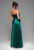 Ombre Abendkleid Satin Maxi grün XS Produktbild-Vorschau 4