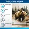 Braunbär in einer strukturierten Waldszene – Decords Wandtattoo, Produktansicht 8 Anteprima dell’immagine prodotto