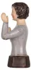 Clayre & Eef Dekorationsfigur Frau 12x9x20 cm Grau Produktbild-Vorschau 4