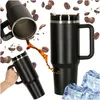 Tazza termica con cannuccia e manico, thermos da 1200 ml, Anteprima dell’immagine prodotto 1
