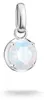 Pendentif charm en argent avec pierre de naissance du mois Voir les images du produit 1