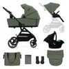 Kočárek Kinderkraft Yoxi 3v1 s korbičkou a autosedačkou Náhled obrázku produktu 1