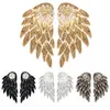 Frauen Retro Gothic Cool Schmuck Engel Flügel Strass Ohr Produktbild-Vorschau 3