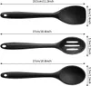 3-teiliges Silikon-Rührlöffel-Set, Silikon-Schaber-Set, Produktbild-Vorschau 2