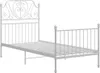vidaXL Bettgestell Weiß Metall 90x200 cm Produktbild-Vorschau 1