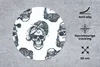 MuchoWow® Mauspad Mousepad Puber - Totenkopf - Kopftuch - Produktbild-Vorschau 3