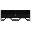 vidaXL TV-kast, zwart, 122x34x41 cm, houtvezel Productafbeelding-voorbeeld 4
