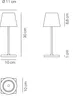 Lampe De Table Led Rechargeable Et Dimmable Zafferano Voir les images du produit 3