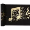 Tischläufer Vlies Musik Notenschlüssel 30 cm x 5m - Schwarz Produktbild-Vorschau 2