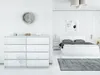 Kommode mit 8 Schubladen breite 140cm Sideboard moderne Produktbild-Vorschau 2