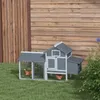 PawHut Petit poulailler cottage cage à poules sur pied dim. Voir les images du produit 2