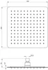 Steel Shower Head 250x250 mm Podgląd zdjęcia produktu 2