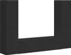 vidaXL Set di mobili TV, 6 pezzi, nero, legno composito Anteprima dell’immagine prodotto 1