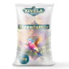 A bag of bird food with a picture of a bird and a mountain landscape. Podgląd zdjęcia produktu