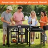 Warmounts Grilltisch Klappbar 110x45x75 cm, BBQ Produktbild-Vorschau 4