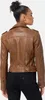 Tazzio Damen Lederjacke F508 (Cognac, XL) Produktbild-Vorschau 2
