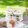 Mini-Gewächshaus Shabby 37x21x31cm – Terrarium Produktbild-Vorschau 4