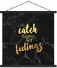 MuchoWow® Textilposter Zitat - Reisen - Marmor 40x40 cm mit Produktbild-Vorschau 1
