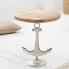cagü: Design Beistelltisch [ANCORA] Mango mit Silber Produktbild-Vorschau 2