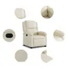 vidaXL Fauteuil relax Crème Similicuir Voir les images du produit 10