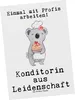 Mr. & Mrs. Panda Grußkarte Konditorin Leidenschaft - Weiß - Produktbild-Vorschau 1