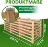 Moderner Komposter aus Lärchenholz Massivholz Produktbild-Vorschau 3