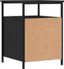 vidaXL Table de nuit noire 44x45x60 cm bois composite Voir les images du produit 5