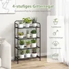 GOPLUS Pflanzenständer Metall, 4-stufiges Pflanzenregal mit Produktbild-Vorschau 3