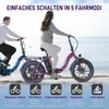 Two people riding electric bikes on a beach. Produktbild-Vorschau