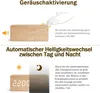Tischuhr aus Holz – Digitaler LED-Wecker – Standuhr mit Produktbild-Vorschau 4
