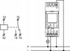 Diagrams showing electrical connections for a timer relay. Náhled obrázku produktu