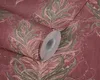 Rote Tapete mit Federn, Gold Design & Struktureffekt Produktbild-Vorschau 18