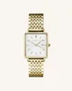 A gold Rosefield watch with a white face is shown against a white background. Podgląd zdjęcia produktu