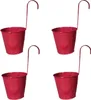 4 Stück ROT Hängetöpfe Blumentopf 14 cm Produktbild-Vorschau 1