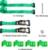 VEVOR Radspanngurt Befestigungsgurt (50,8 x 2438,4 mm) mit Produktbild-Vorschau 8