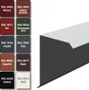 A color palette with various RAL colors and a 3D rendering of a building element. Produktbild-Vorschau