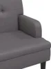 Panca con schienale grigio 112x65,5x75 cm in Pelle finta Anteprima dell’immagine prodotto 6