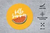 MuchoWow® Mauspad Mousepad Sommer - Wassermelone - Gelb Produktbild-Vorschau 2